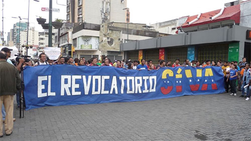La oposición convoca a una manifestación llamada La toma de Caracas